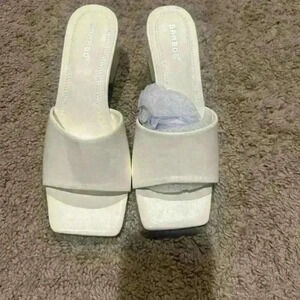 Brand new white heels